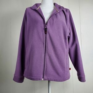 Woolrich purple size large zipup fleece jacket